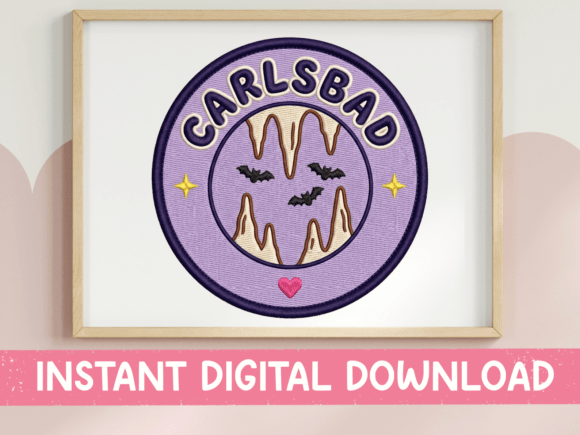Carlsbad Caverns Badge SVG: Deep Underground Beauty