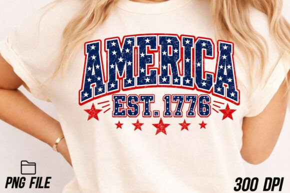 Celebrate with Style: Retro America Patriotic, 4th of July PNG