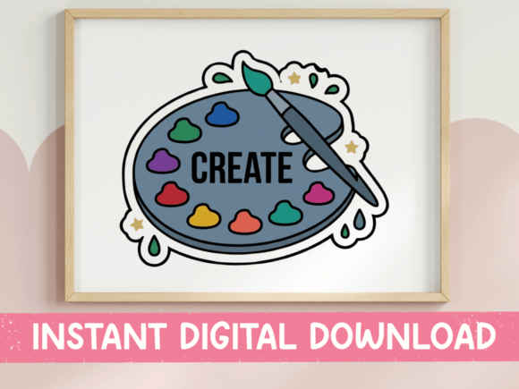 Create Paint Palette Artist Sticker: Your Visual Manifesto