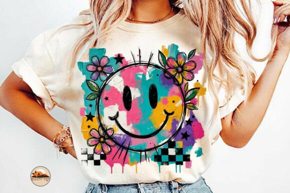 Floral Smiley Happy Face: A Mental Health Boost for Your Brand