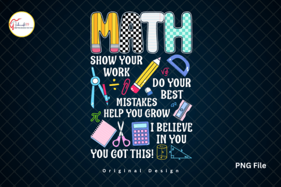Math Teacher PNG: Retro School Design for Educators