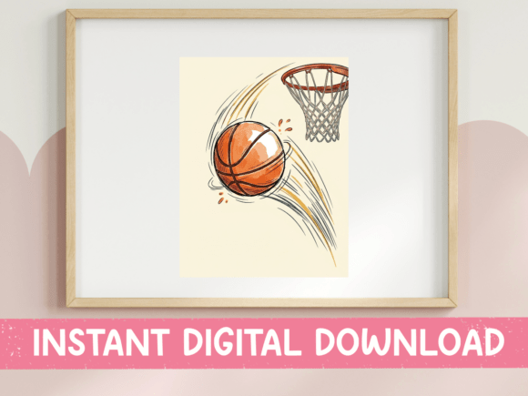 Retro Basketball Sketch Sport Design: A Kinetic Aesthetic for Bold Branding