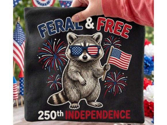 Stylish Comfort Colors Patriotic Raccoon Shirt for USA 250th