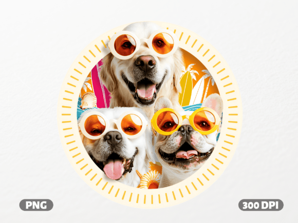 Summer Dog Squad Beach PNG: Your New Favorite Design Asset