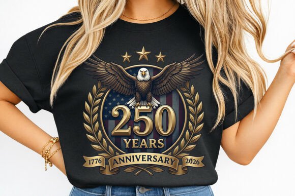 USA 250 Anniversary Patriotic Eagle PNG: A Bold Design Asset